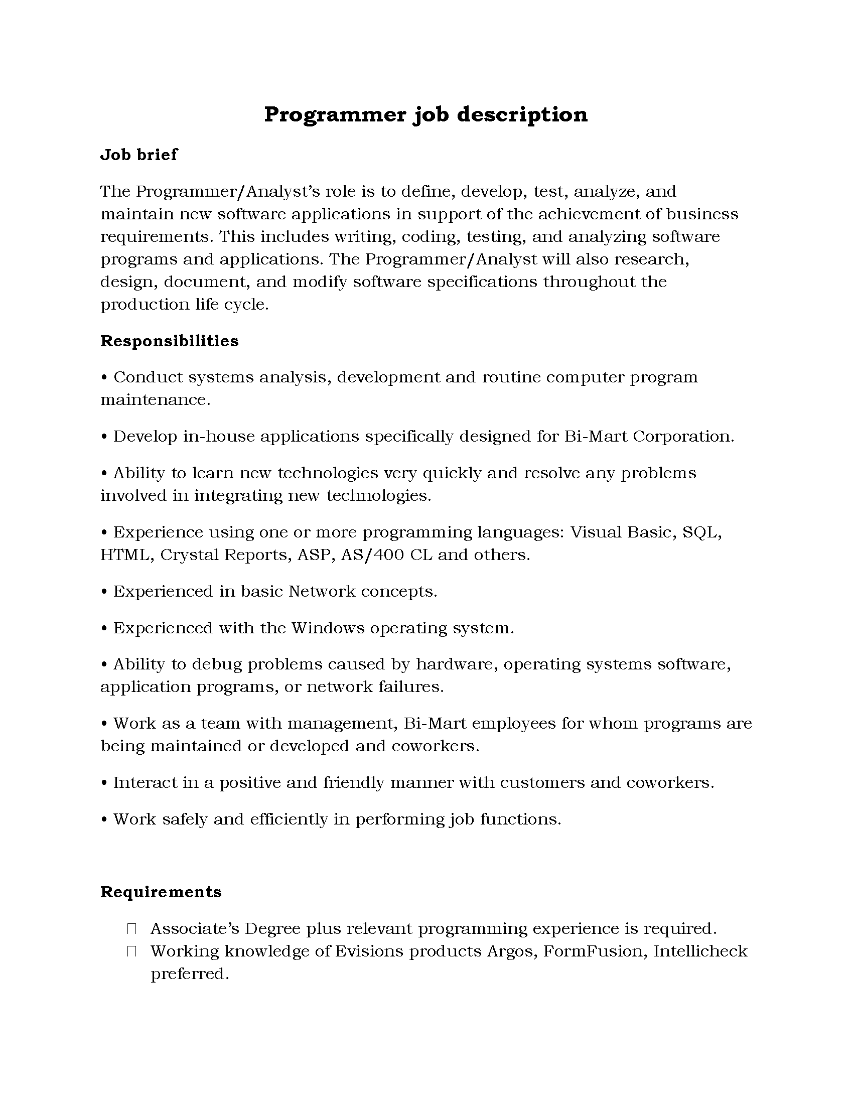 94-Programmer job description